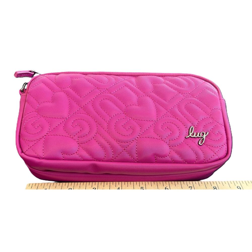 Lug Coupe XL Crossbody Wallet Orchid Quilted Print Sling Bag